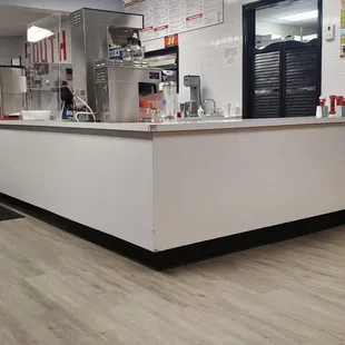 a view of the kitchen