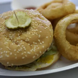 an order of Super Boy and onion rings