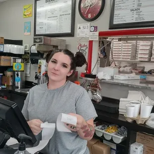 Charming, lipstick or no lipstick. You'll enjoy friendly service here.