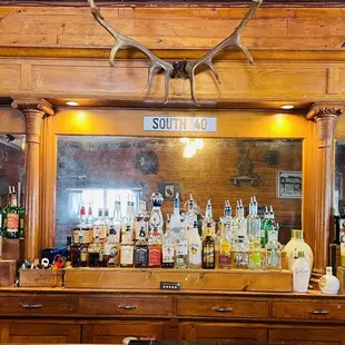 the bar counter