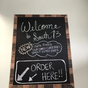 Front Bulletin, usually has specials or new items!