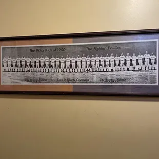 1950 Phillies team in restroom