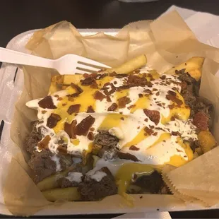 My daughter said the Loaded Fries "were bussin"