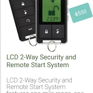Remote start installation and sales