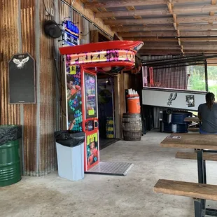 the inside of the building