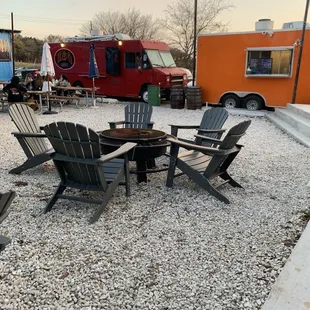 Outdoor patio &amp; food trucks