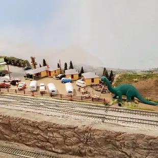 Model railroad room