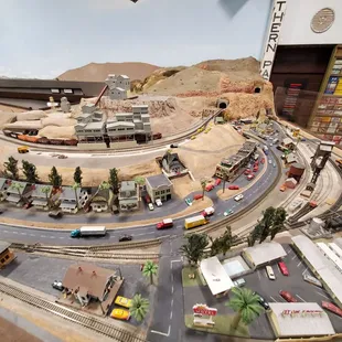 Model railroad room