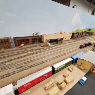 Model railroad room