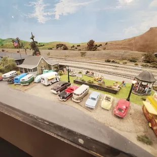 Model railroad room