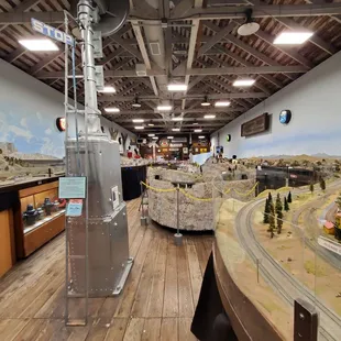 Model railroad room