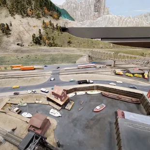 Model railroad room