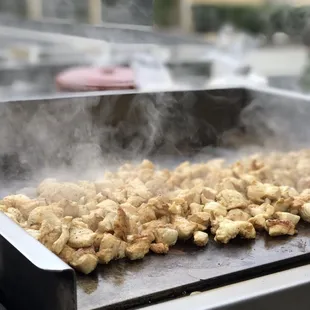 Pollo Asada smelled so good on the grill.