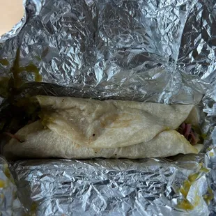 Wonderful pork taco.