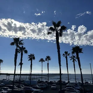 Pier from patio seating