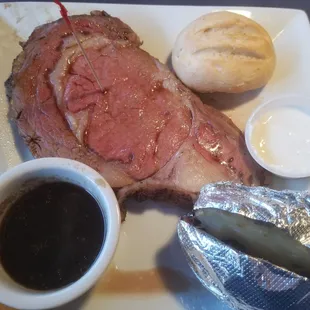 This wonderful Wednesday prime rib special was only $10.99 and wonderfully meaty and delicious!
