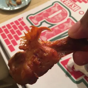 I prefer my chicken to be plucked of all feathers personally...