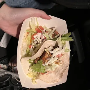 blackened chicken tacos