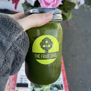 Ginger green smoothie from The Fruit Tree