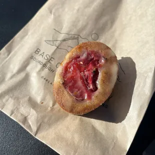 Blood orange friand from Base Camp Bakery