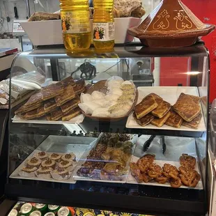 a variety of food items
