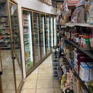 a grocery aisle