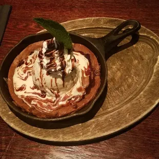 Skillet Cookie and Ice Cream