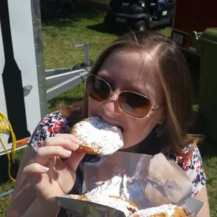 Hockey puck beignets