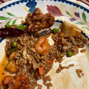 Shrimp where it doesn't belong: In a vegetarian dish.