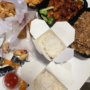 Kung Pao Chicken, General Tso's Chicken, Chicken Fried Rice