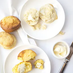 Classic biscuits and cornbread