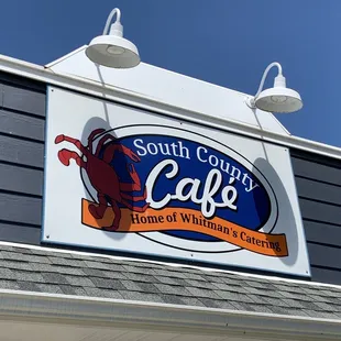 the sign for the restaurant