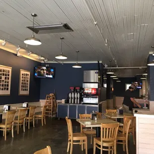 the inside of the restaurant