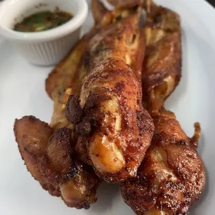 Grilled chicken wings