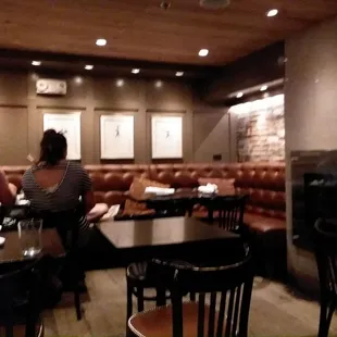 Inside basement dining