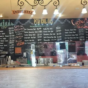 Menu board