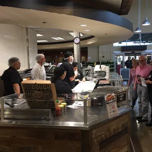 ows customers ordering food