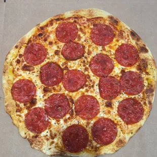 Our crowd-pleasing pepperoni pizza!