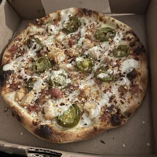 Chicken Bacon Ranch Jalapeño Pizza 8"
