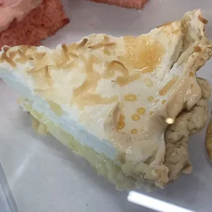 Coconut Cream, these sell out fast. Call and order a whole pie in advance ;)