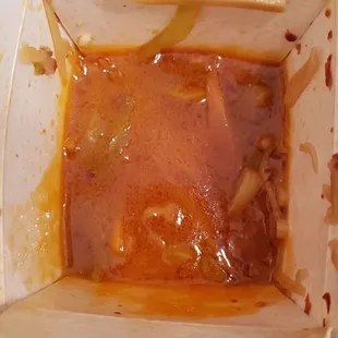 Beef with garlic sauce