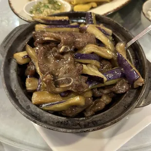 Short ribs with eggplant