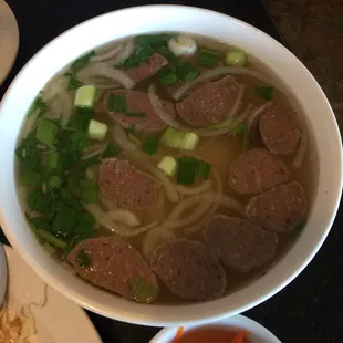 Meatball pho