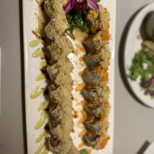 UIC Roll and Dragon Roll