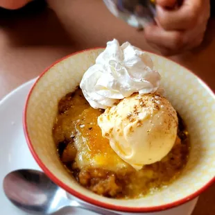 So good!  Pear Crisp A la mode!