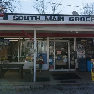 the front of the store