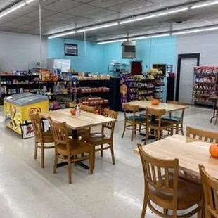 interior, bagels