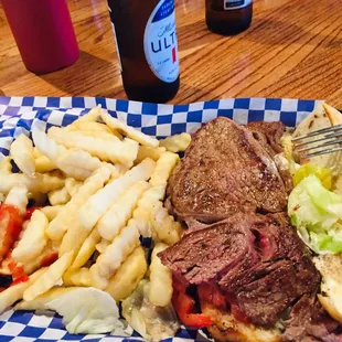 Ribeye steak sandwich $10.00
