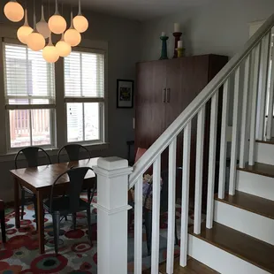 Dining room with Murphy bed.