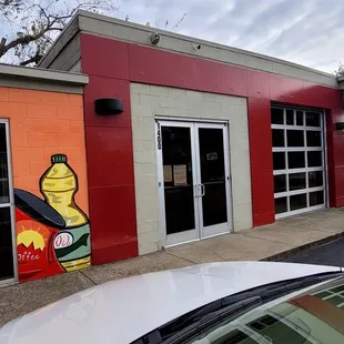 the exterior of the store